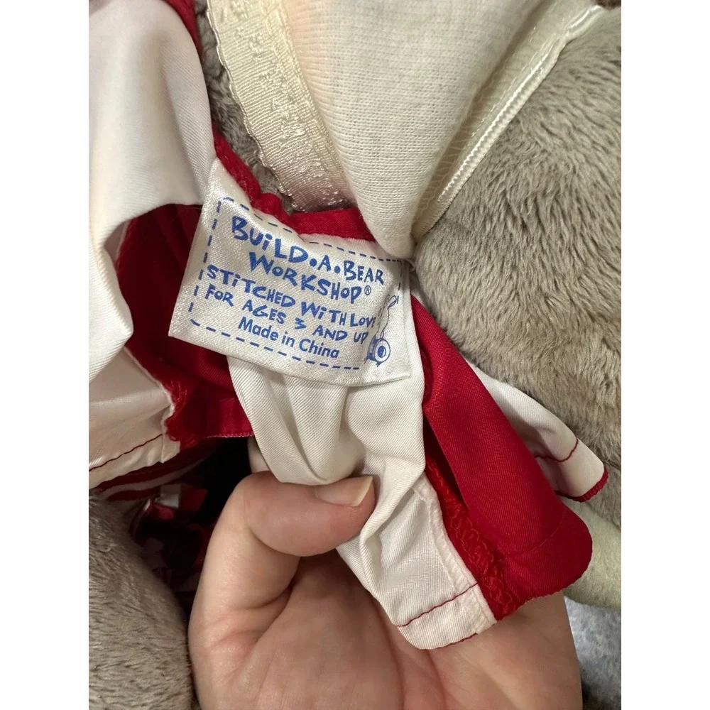 build a bear elephant with complete cheerleader‎ outfit with pom poms
